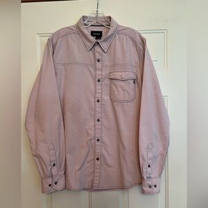 Men’s Marmot muted pink with color flecks long sleeve button shirt. Size medium